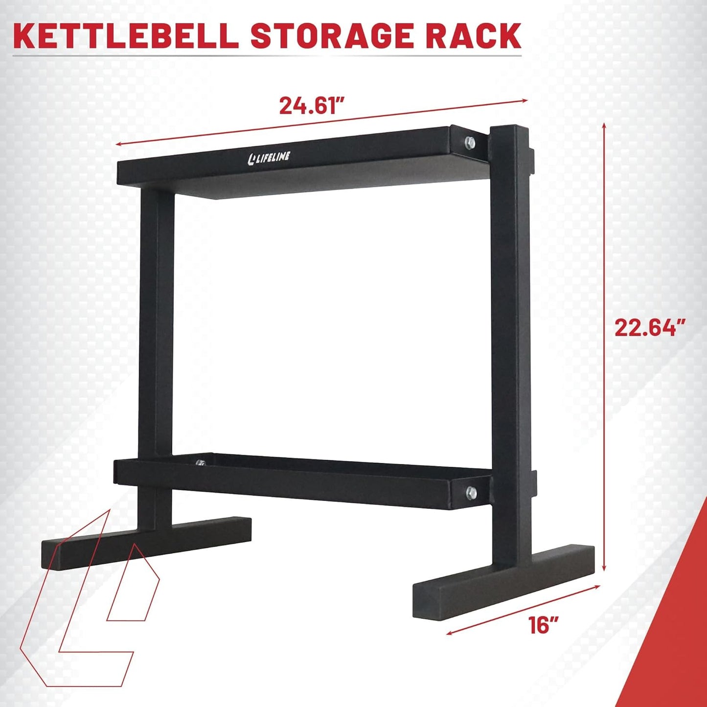 Fitness Kettlebell Storage Rack