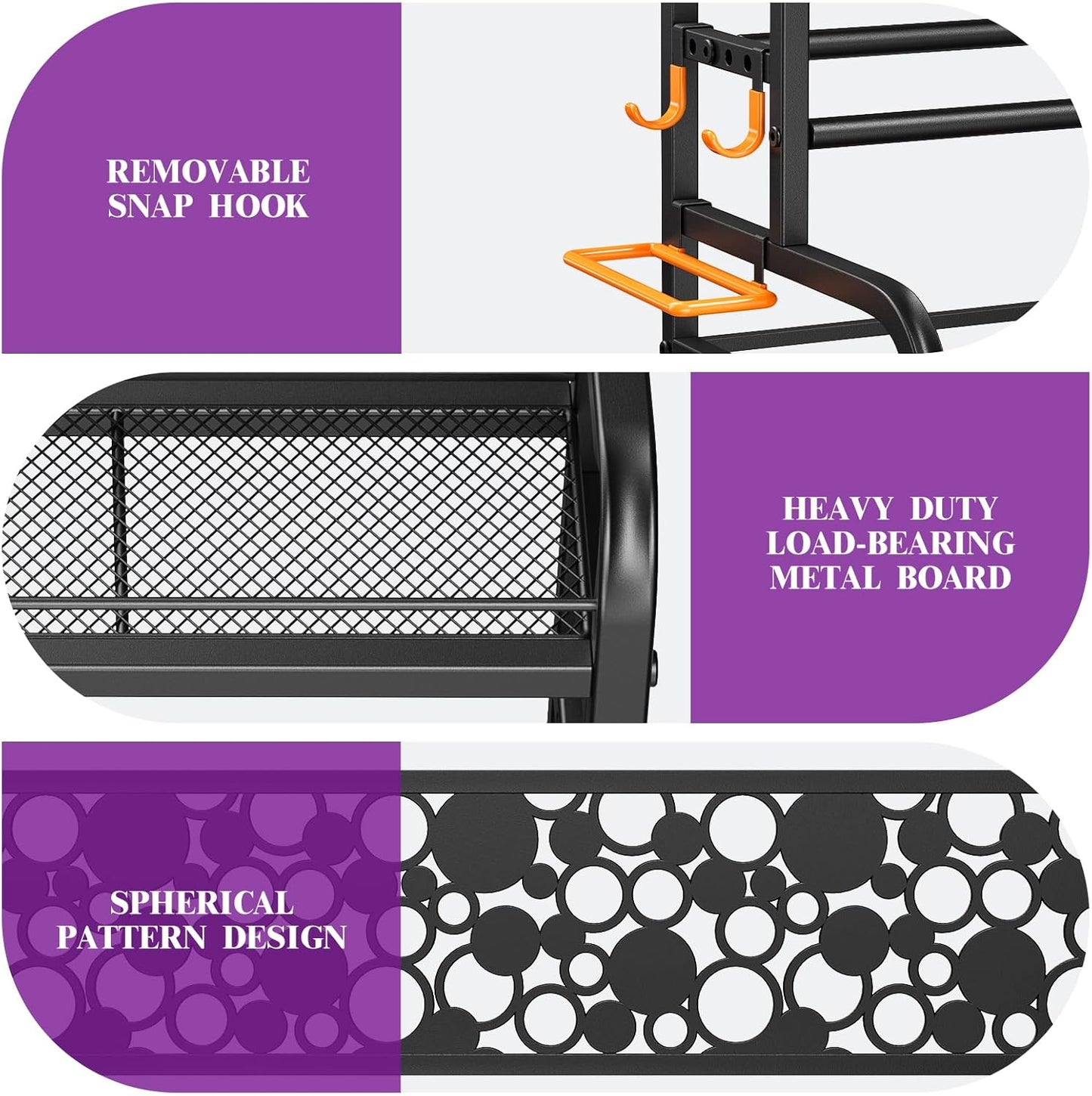 Dumbbell Rack, Adjustable Weight Rack for Home Gym, Home Gym Storage Rack for Yoga Mat Kettlebells and Strength Training Equipment, Weight Storage Rack for Dumbbells with Wheels