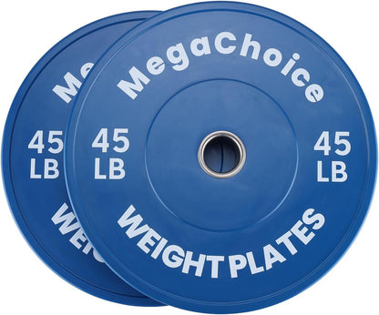 Rubber Bumper Weight Plates,2" Weight Plates Set for Strength Training Home Gym