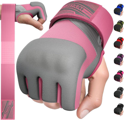 Gel Boxing Hand Wraps Inner Gloves for Men & Women, 80Cm Quick Wrist Straps, Padded Knuckle Protection for Muay Thai Kickboxing, Hand Wraps for Boxing & Martial Arts