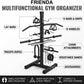 Steel Lat Bar Organizer, Home Gym Accessories, Lat Pulldown Attachments Cable Attachment Storage Rack Cable Attachments for Gym Rack Storage Heavy Duty Steel Organizer Home Use