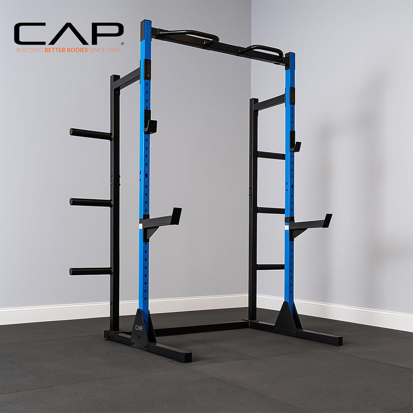 Cap Barbell Power Rack with Pull up Bar & Attachments - Multiple Colors
