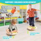 Wooden Balance Board with Crossed Base Balance Kids Rocking Seesaw Balance Board Sensory Training Rocking Board Balance Training Equipment Indoor Outdoor