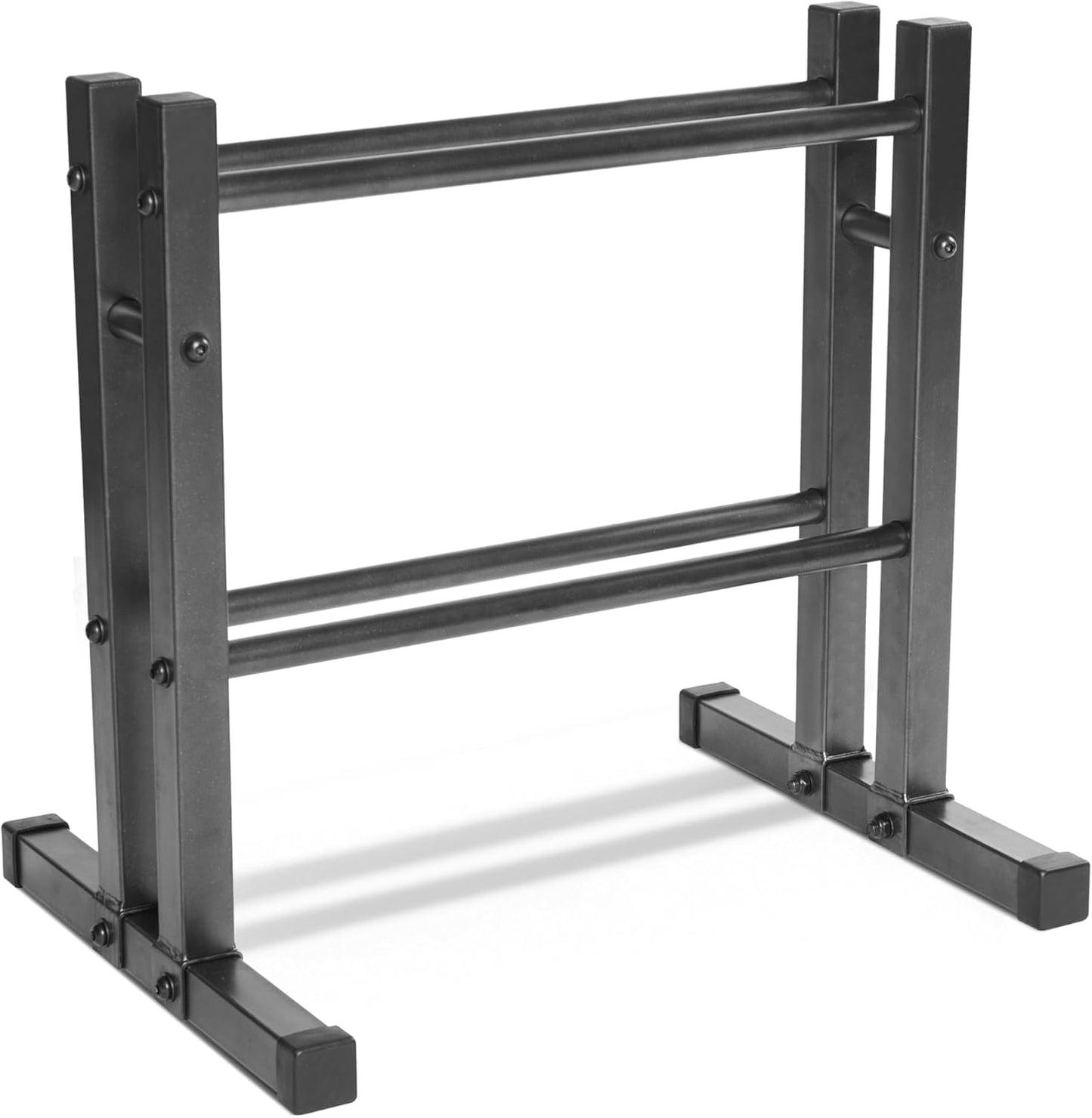CAP Barbell 24" Dumbbell and Kettlebell Rack – Compact Weight Storage for Home Gym, Holds Dumbbells, Kettlebells & Medicine Balls