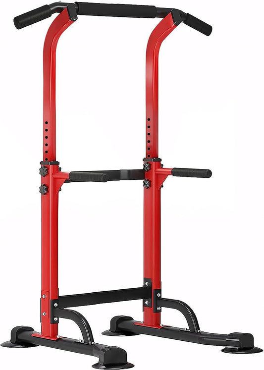 Power Tower Dip Station Pull up Bar for Home Gym Adjustable Height Strength Training Workout Equipment,Pull up Bar Station
