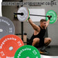 2" Rubber Bumper Weight Plates (Pairs/Single 1.25-55 Lbs) - Change Weight Plates Set 2 in Colored Fractional Weight Plates for Weightlifting,Home Gym Strength Training