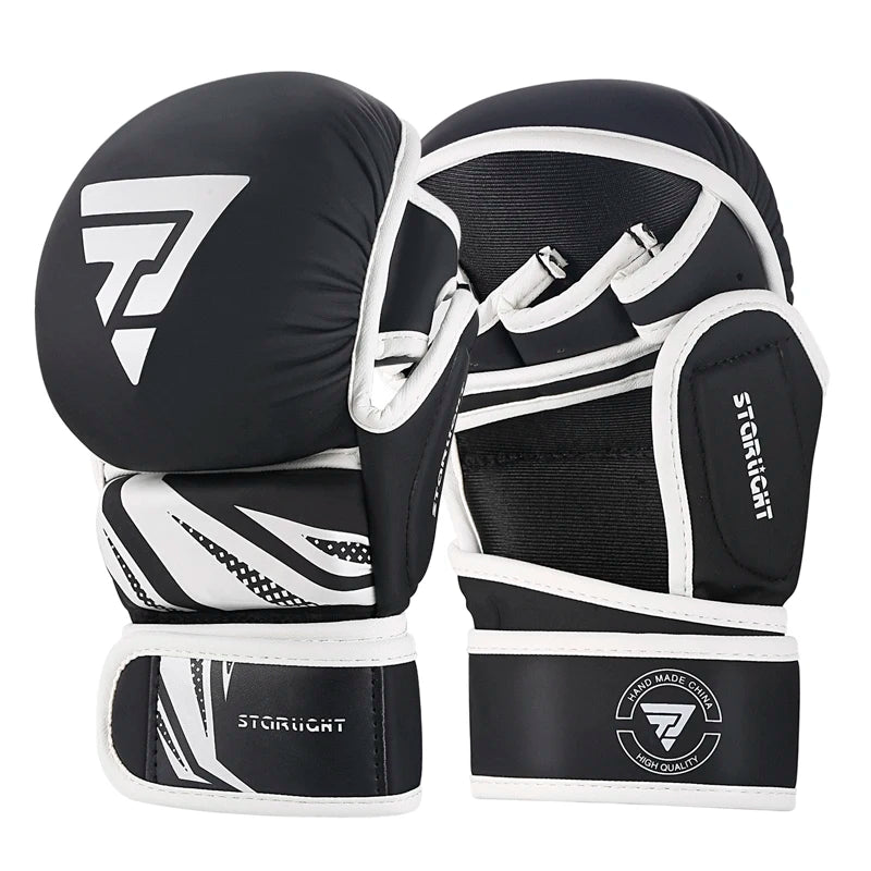 Professional MMA Boxing Gloves PU Leather MMA Fighting Martial Arts Boxing Gloves Karate Muay Thai Training Gloves Men'S