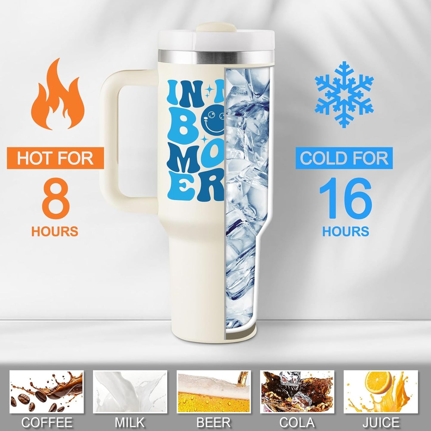 Boy Mom Gifts for New Mom - First Mothers Day Gifts for New Moms, Boy Mama, Pregnant Mother, Expecting Mommy, First Time Moms to Be, Mommy to Be - 40Oz Travel Cup Insulated Tumbler with Lid & Straw
