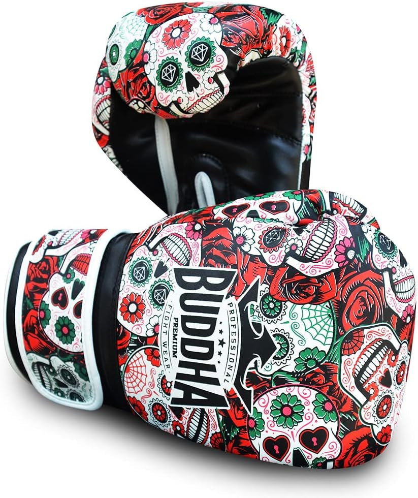 - Fantasy Luzbel Boxing Gloves - Muay Thai - Kick Boxing Synthetic Leather - Odor Resistant Inner Fabric - Reinforced Seams