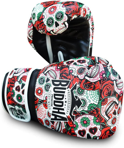 - Fantasy Luzbel Boxing Gloves - Muay Thai - Kick Boxing Synthetic Leather - Odor Resistant Inner Fabric - Reinforced Seams