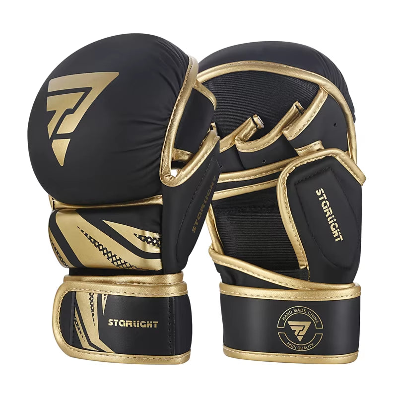 Professional MMA Boxing Gloves PU Leather MMA Fighting Martial Arts Boxing Gloves Karate Muay Thai Training Gloves Men'S
