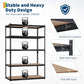 5-Tier Heavy Duty Storage Shelves with 2500 LBS Capacity, Adjustable Metal Shelving Rack for Garage, Kitchen, Pantry, Basement, Bathroom, Laundry Room Organization, 48" D X 24" W X 72" H