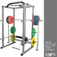 BD-11 Heavy Duty Power Rack/Squat Rack W/Chrome Pull up Bar and Power Cage Bundle Optins for a Complete Weightlifting Home Gym (BD-11 Power Rack)