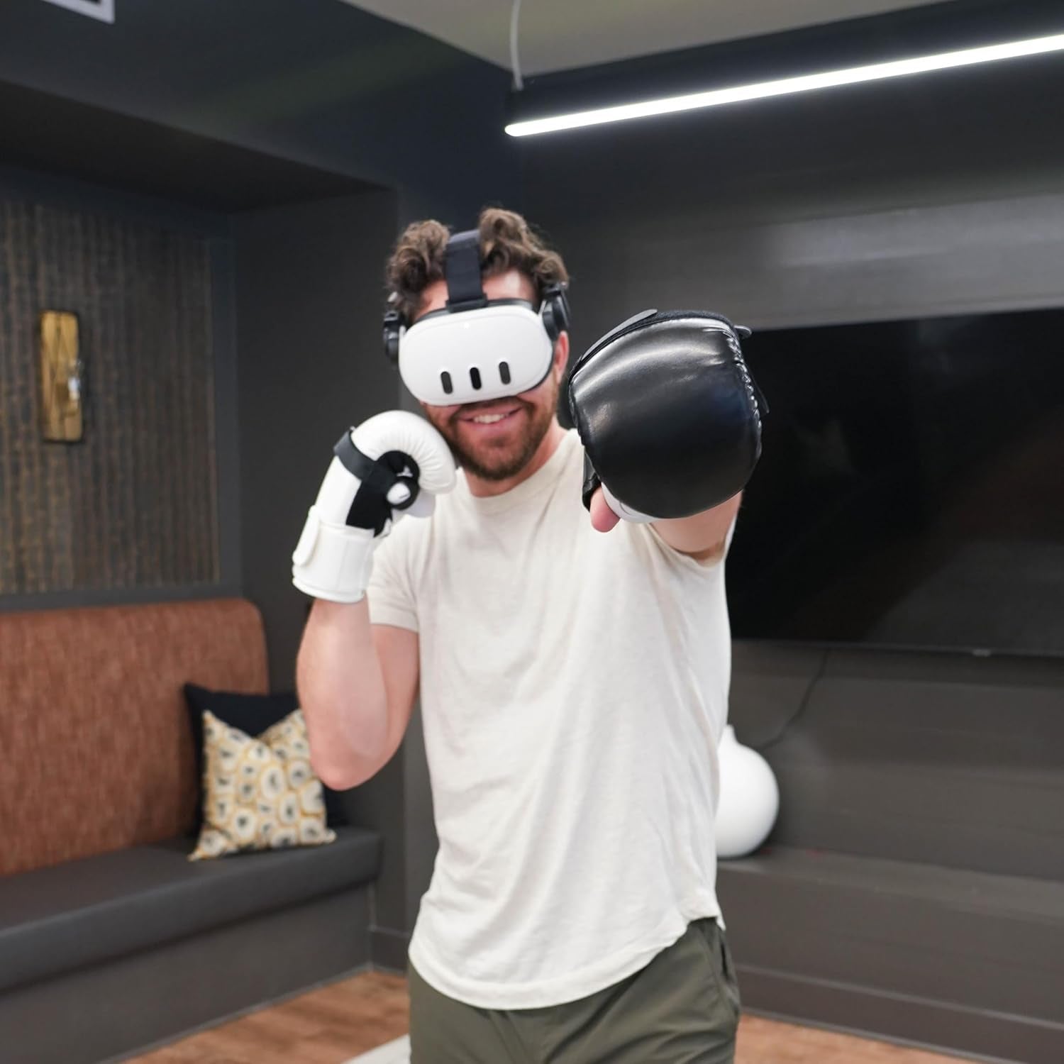 Ultimate Boxing Gloves - Updated Version and Improved Model VR Boxing Mitts Controller Accessory for Thrill of the Fight Fitxr Boxvr - Rift S, Quest 2, Quest 3, Index