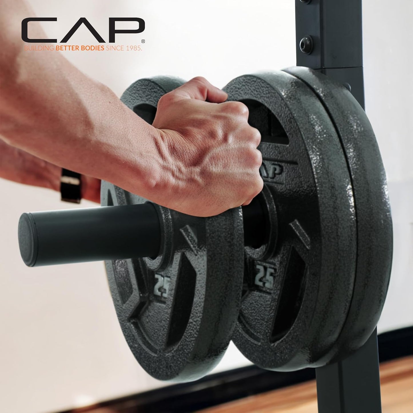 Cap Barbell Power Rack with Pull up Bar & Attachments - Multiple Colors