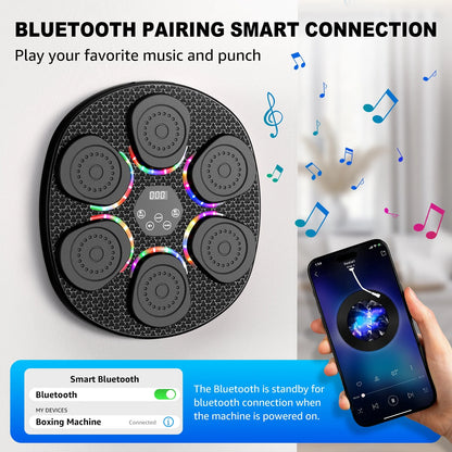 Hlthair Music Boxing Machine for Kids, Boxing Equipment with Gloves, Punching Machine for Boys&Girls