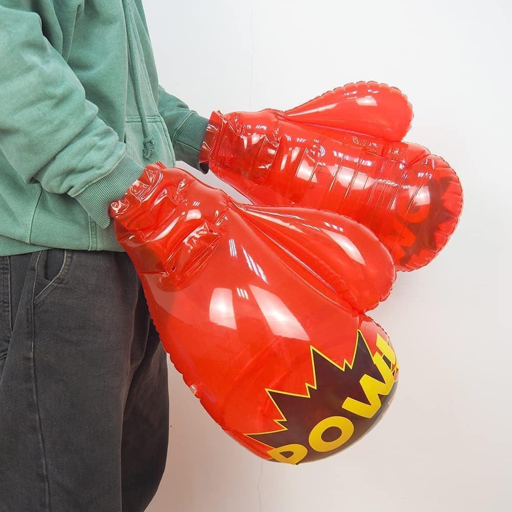 Giant Inflatable Boxing Gloves for Youth Boys & Girls Workouts