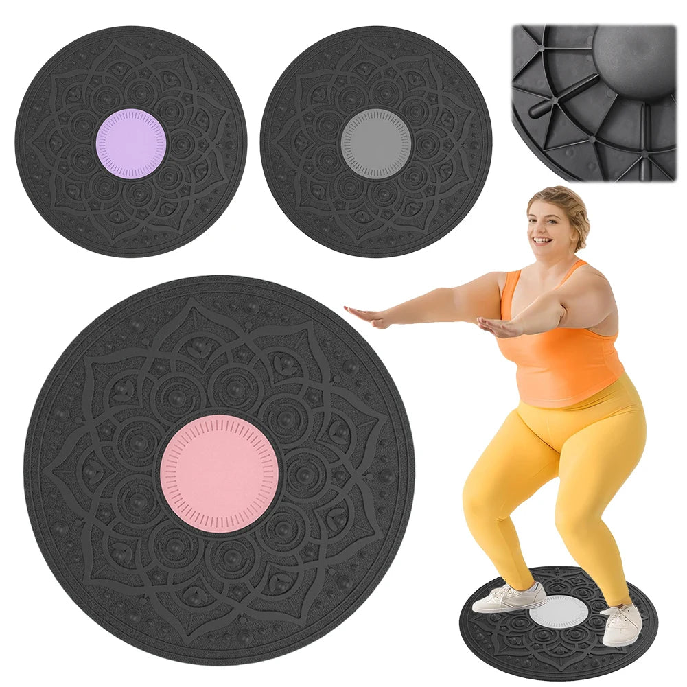 Wobble Balance Board Yoga Swing Balance Board Portable Balance Exerciser Balance Trainer for Core Training