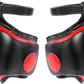 Kickboxing Thigh Pads - Muay Thai Thigh Pads High Density Foam Leg Guards with PU Leather - Adjustable Training Gear for Martial Arts Coach Trainer and Adult Sparring Body Protector
