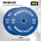 Rubber Bumper Weight Plates,2" Weight Plates Set for Strength Training Home Gym