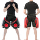 Kickboxing Thigh Pads - Muay Thai Thigh Pads High Density Foam Leg Guards with PU Leather - Adjustable Training Gear for Martial Arts Coach Trainer and Adult Sparring Body Protector