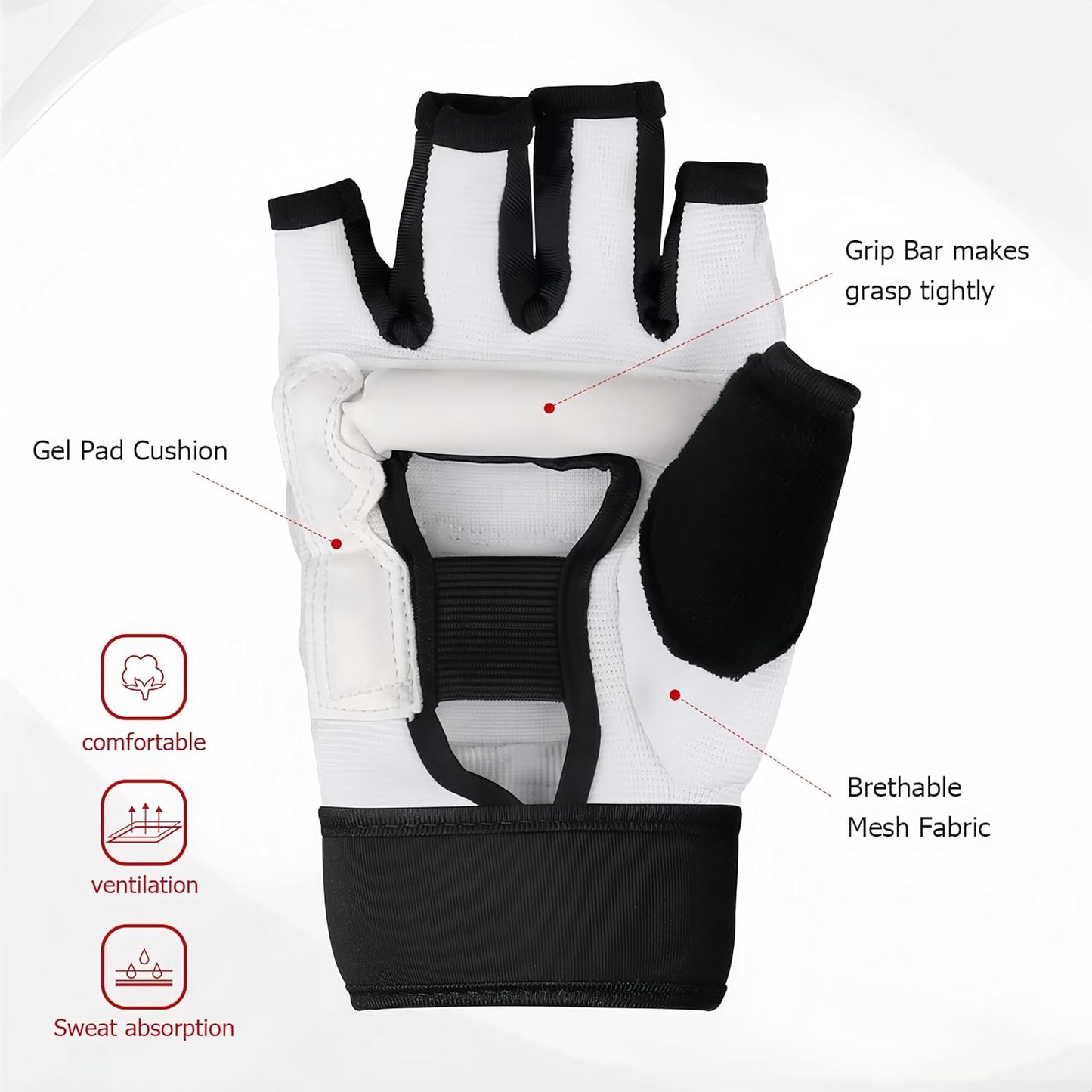 Martial Arts Karate Protective Sparring Gear Package Deal/Gift Adjustable Adults & Youth Headgear, Gloves & Kicks for MMA, Taekwondo, Boxing Training