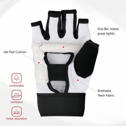 Martial Arts Karate Protective Sparring Gear Package Deal/Gift Adjustable Adults & Youth Headgear, Gloves & Kicks for MMA, Taekwondo, Boxing Training