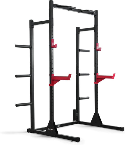 Cap Barbell Power Rack with Pull up Bar & Attachments - Multiple Colors