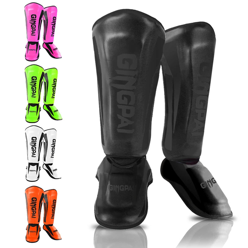 Youth/Adult MMA Boxing Leggings Calf Muay Thai Sanda Instep Training Game Ankle Protective Gear Men Women Mma Foot Shin Guard