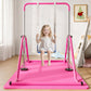Expandable Gymnastics Bars 45''-61'' with Side Support Bars for Kids Ages 5-13 | 300Lb Weight Capacity Enhanced Stability 5-Level Adjustable Foldable Quick 10Min Assembly Non-Slip Base