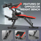 800LBS Adjustable Weight Bench, Workout Bench for Home Gym, Weight Bench with Leg Extension and Leg Curl, Preacher Curl Bench, Gym Bench Exercise Bench