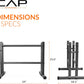 CAP Barbell 24" Dumbbell and Kettlebell Rack – Compact Weight Storage for Home Gym, Holds Dumbbells, Kettlebells & Medicine Balls