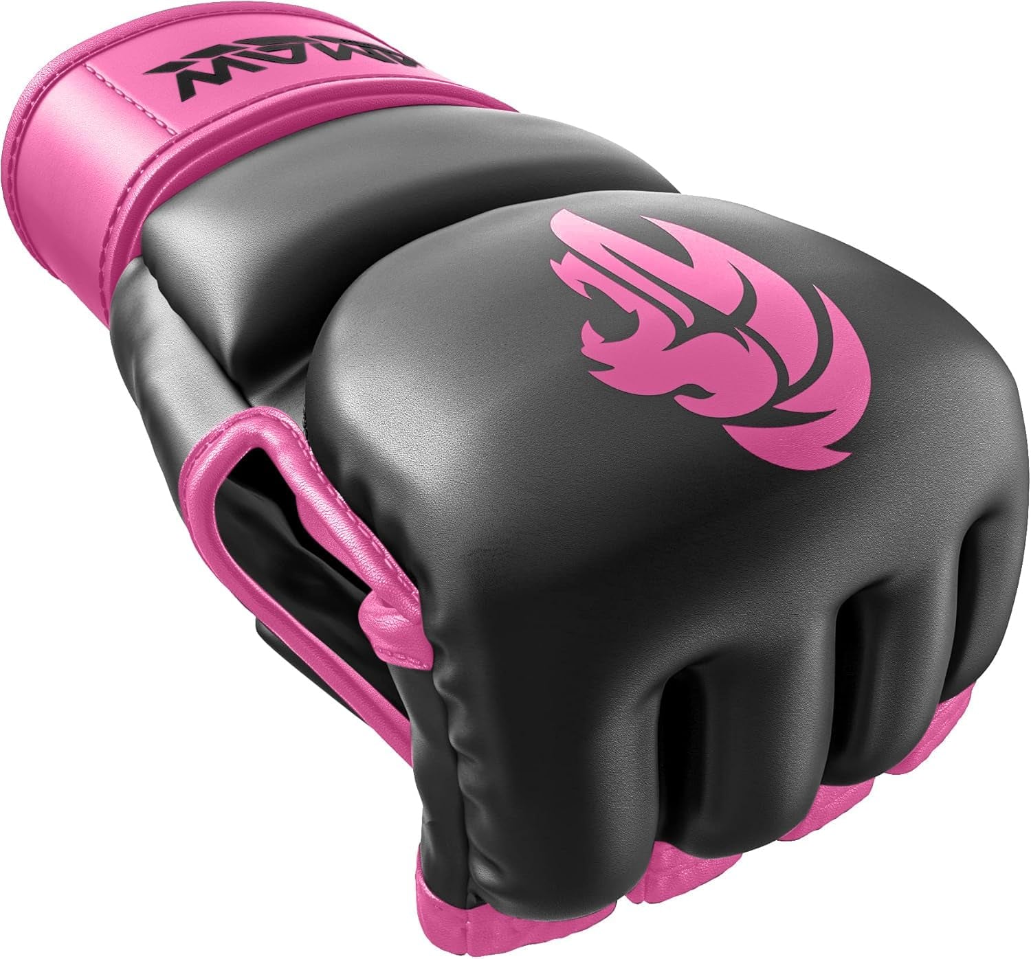 MMA Gloves - for Men & Women - Maxforce EVE Anti-Injury Shock Absorb Boxing Gloves Kickboxing Gloves - Half Finger, Open Palm for Muay Thai, Sparring, Punching Bag