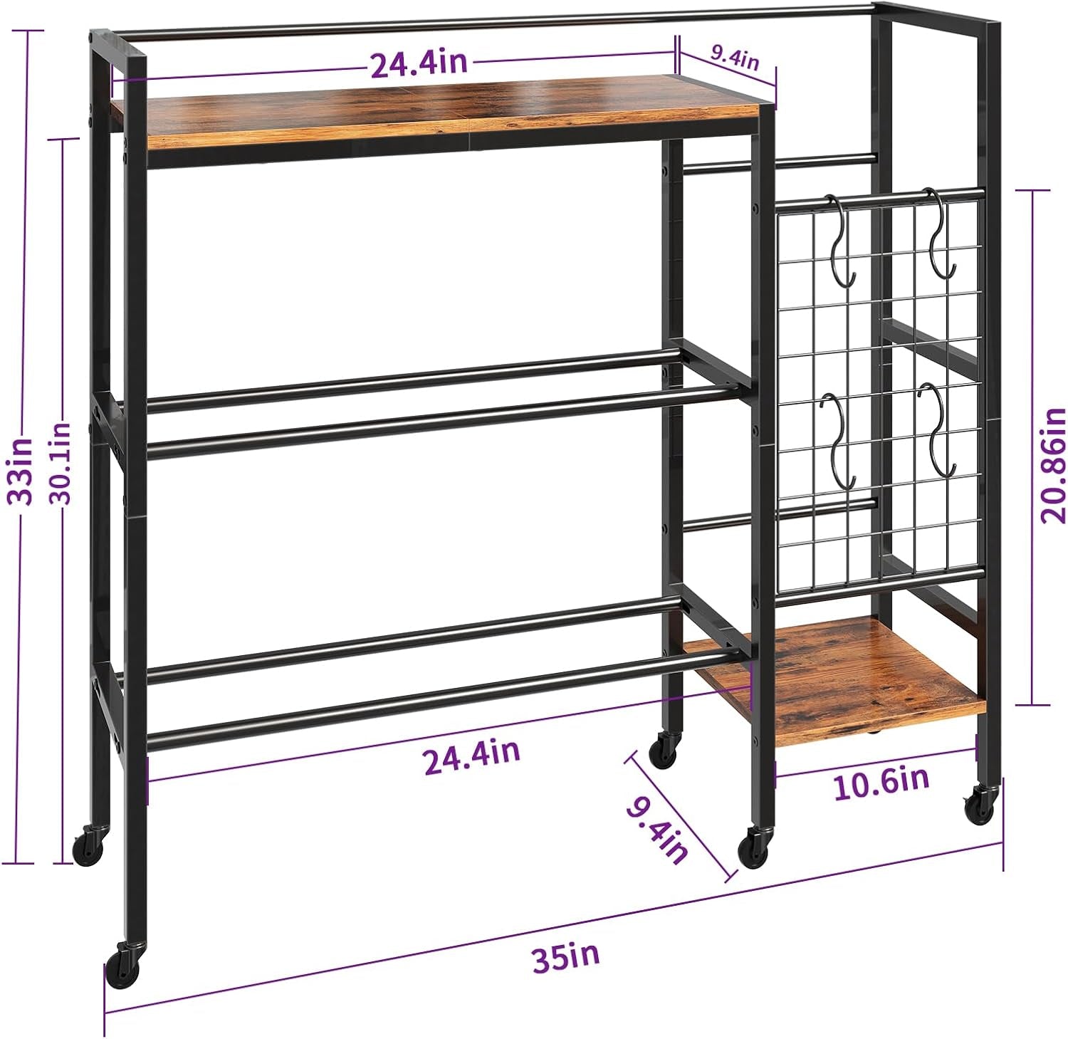 Dumbbell Rack, Gym Storage Rack, Weight Rack for Home Gym, Dumbbells, Kettlebells, Yoga Mats & More Space-Saving Home Gym Organizer