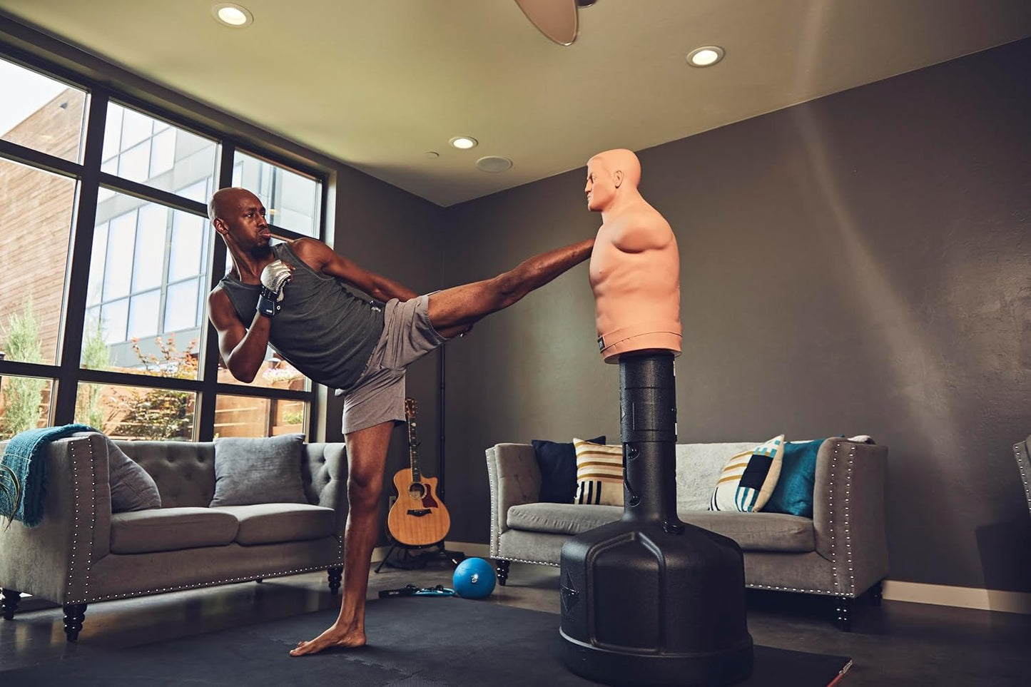 BOB Body Opponent Bag | Freestanding Punching Bag | Boxing Bag for Adults | Adjustable Boxing Bag Stand | Kick Boxing Mannequin | Moveable Training Bag for Martial Arts & Boxing
