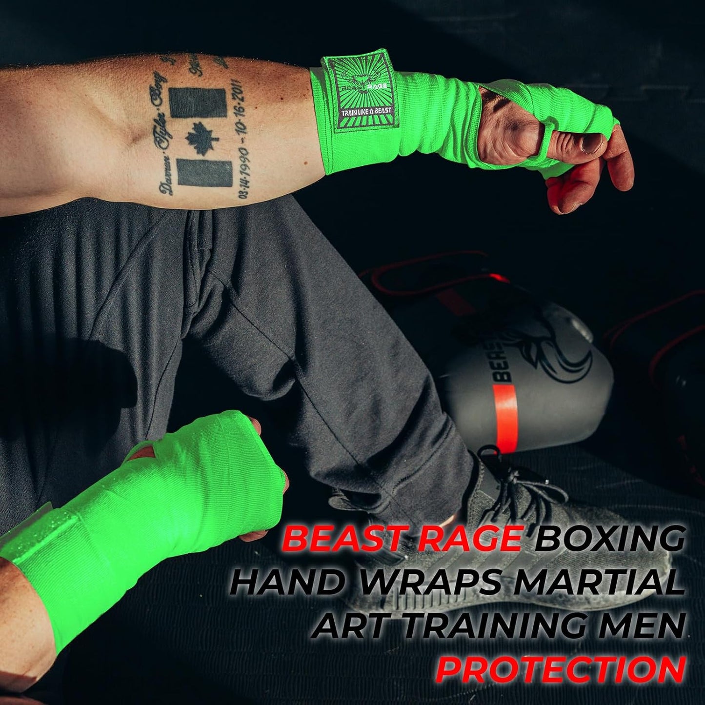 Boxing Hand Wraps for MMA Kickboxing Wrist Wraps Professional Adult 180" Semi-Elastic Martial Arts Inner Gloves Heavy Bag Handwraps Muay Thai Thumb Straps