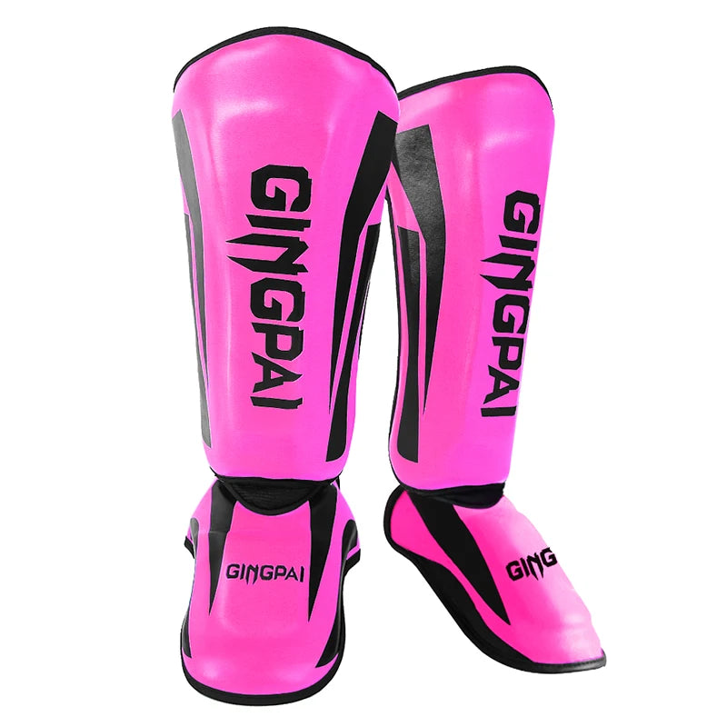 Youth/Adult MMA Boxing Leggings Calf Muay Thai Sanda Instep Training Game Ankle Protective Gear Men Women Mma Foot Shin Guard