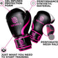 Essential Gel Boxing Gloves for Men & Women, Kickboxing MMA, Muay Thai Gloves and Heavy Bag Training Punching & Sparring