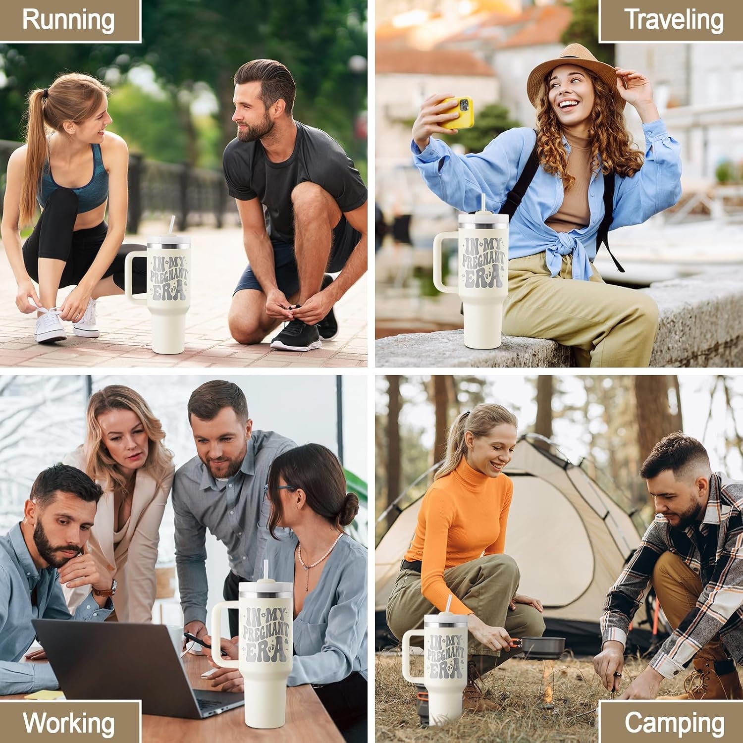 Pregnancy Gifts for Expecting Mom - Mom to Be Gift - Pregnant Mom Gifts - Mothers Day Gift for Pregnant Women, First Time Mother to Be, Mommy to Be - 40Oz Travel Cup Insulated Tumbler with Lid & Straw