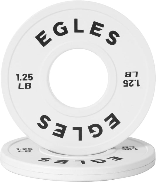 Change Plates Set 1.25LB, 2.5LB, 5LB - Rubber-Coated Weight Plates in Pairs, Olympic Bumper Plates, Color-Coded, IWF Standard, Fit 2-Inch Barbells Strength Training Weight Plates Gym & Fitness