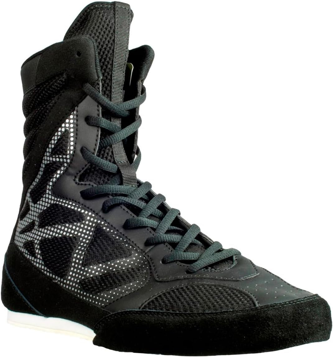 Boxing Shoes - Lightweight Boxing Shoes for Men & Women - Boxing Training Shoes with High Support – High Traction Boxing Boots - Breathable Lace up Boxer Shoes – Mens Kickboxing Shoes