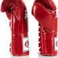 BGL6 Handmade Leather Gloves| Optimal Fist Closure with a Locked-Thumb Design| Premium Leather |Triple-Layered Foam |Lace-Up Closure. Ideal for Boxing, MMA, and Kickboxing.