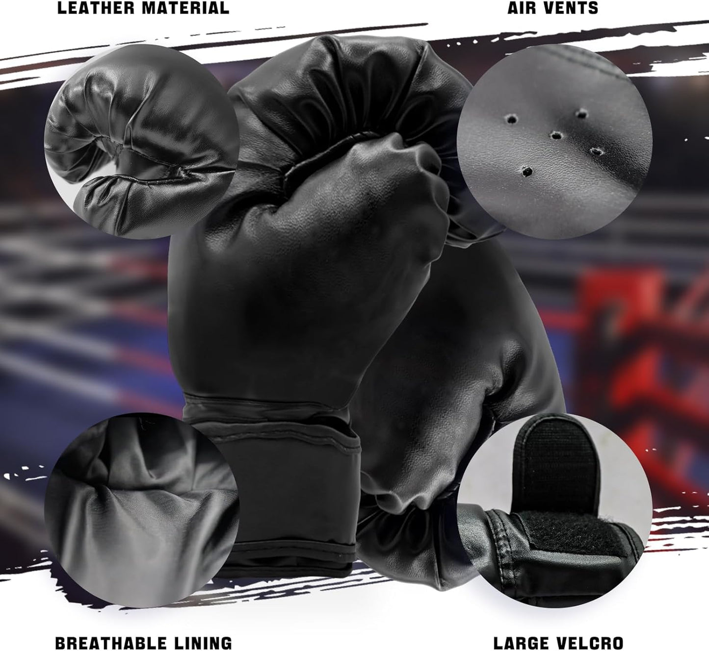 14 Pcs Boxing Set Boxing Equipment Set for Beginners Including 2 Pair of 6 Oz Boxing Gloves Headgear Helmet Hand Wraps Mouth Guards Gifts Training Equipment