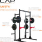 Cap Barbell Power Rack with Pull up Bar & Attachments - Multiple Colors