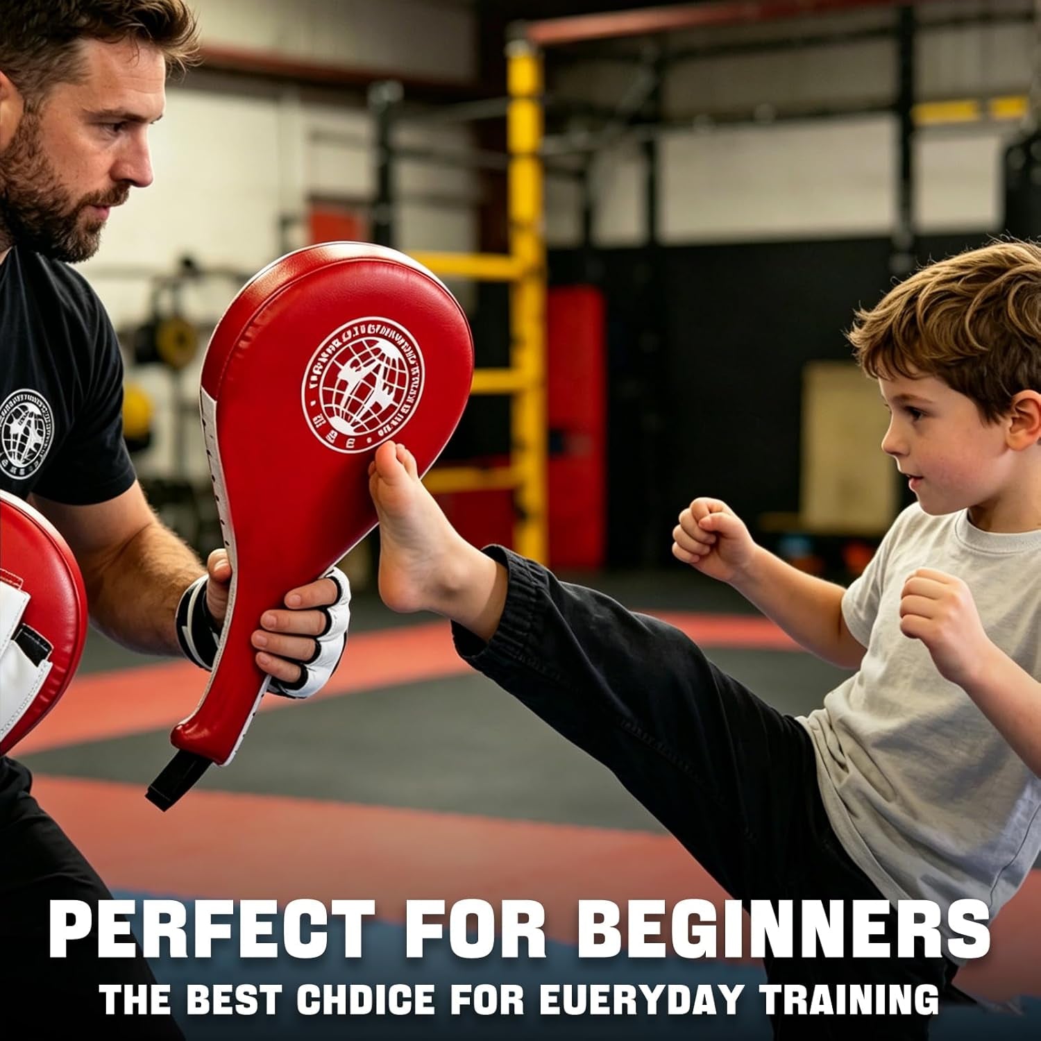 5 PCS Taekwondo Sparring Gear Set Martial Arts Training Equipment Set for Beginners Including Punching Mitts，Kick Pad，And Boxing Pad.Suitable for Teenagers.
