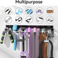 Wall Mounted Home Gym Equipment Storage Rack, Cable Attachments, Lifting Belts, Jump Ropes and Chains