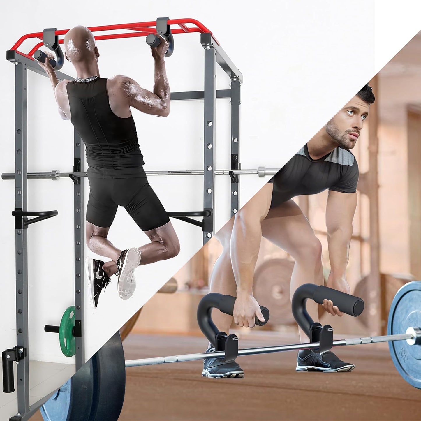 Pull up Bar + Neutral Grip Handles for Pull Up