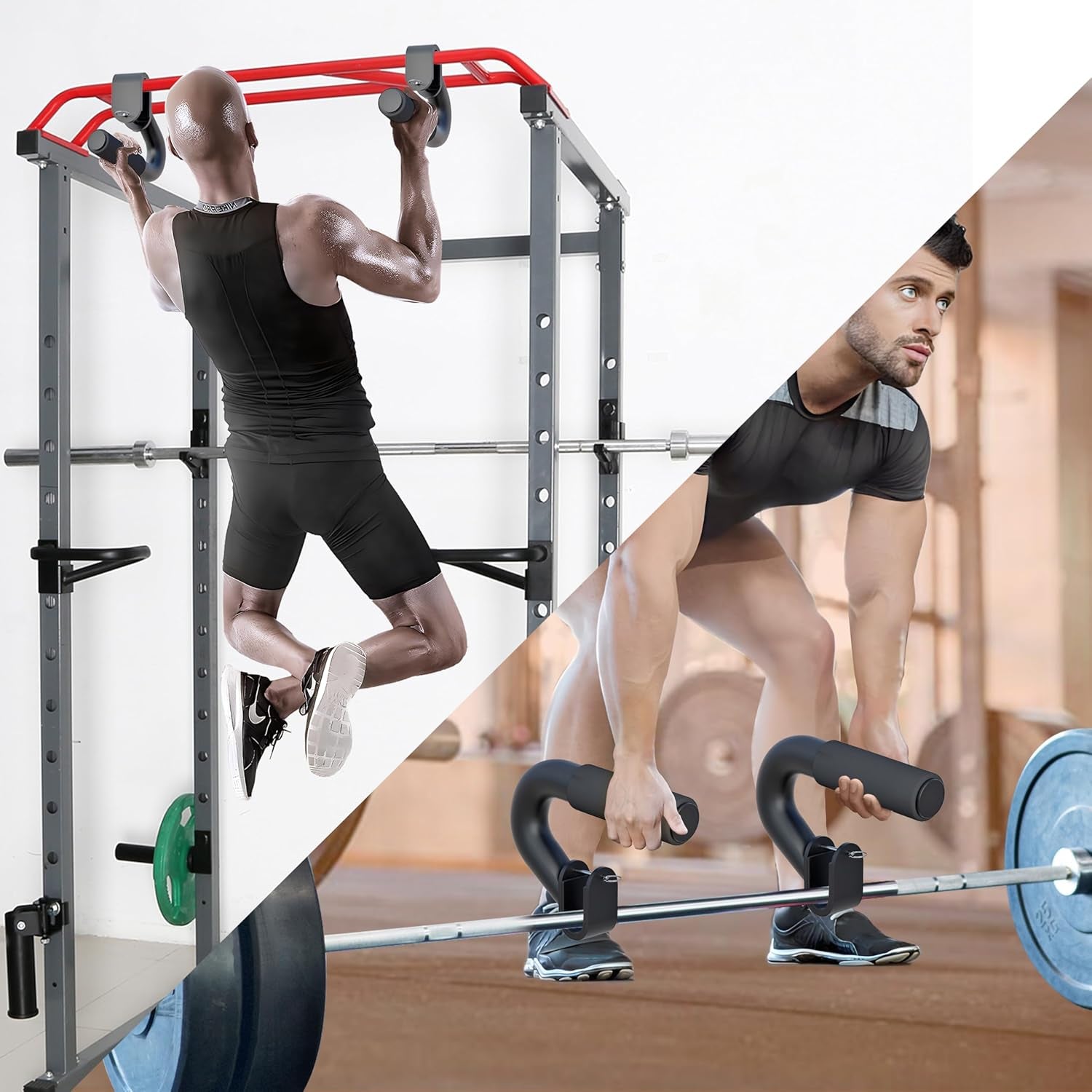 Pull up Bar + Neutral Grip Handles for Pull Up