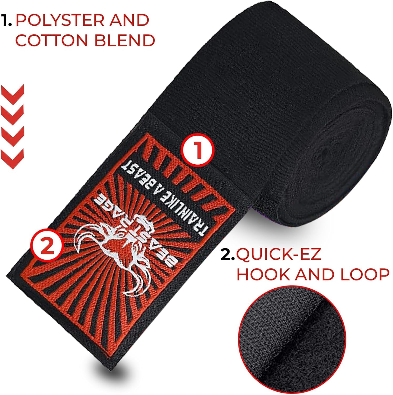 Boxing Hand Wraps for MMA Kickboxing Wrist Wraps Professional Adult 180" Semi-Elastic Martial Arts Inner Gloves Heavy Bag Handwraps Muay Thai Thumb Straps