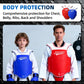 Martial Arts Chest Guard - Boxing Body Protector, Reversible Taekwondo Sparring Gear with Adjustable Straps, High-Density Foam Padding for Mma/Karate Training